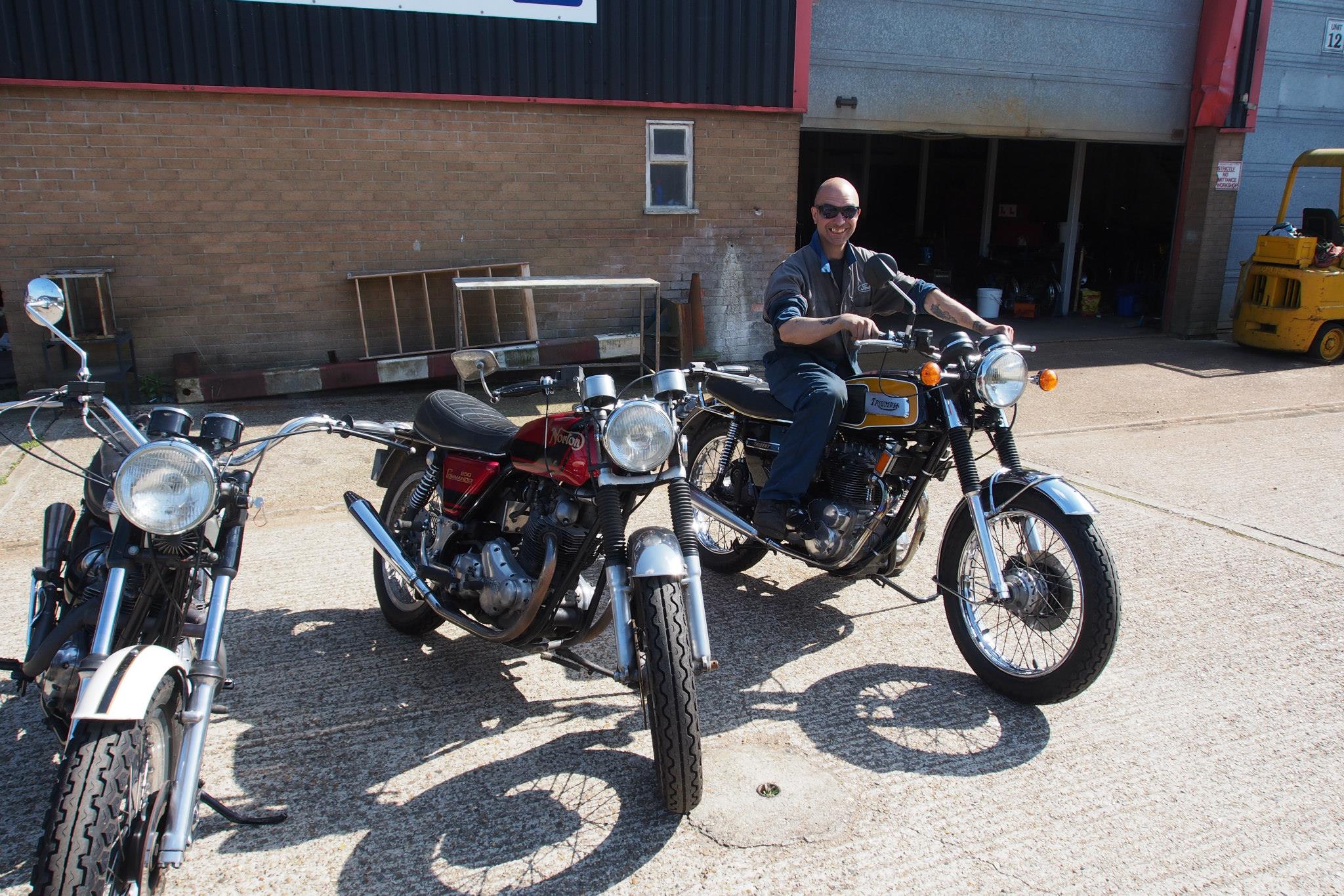 Andy and his 750 Norton Commando