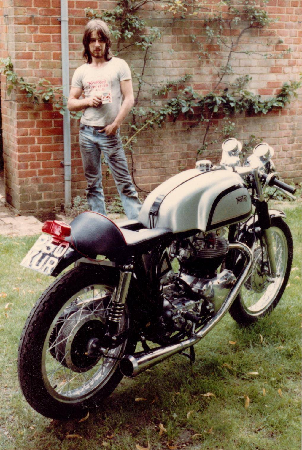 Nick and his old Norton 650SS