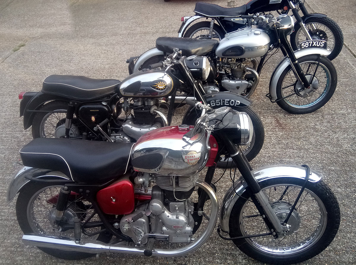 A few FD Bikes outside the workshop